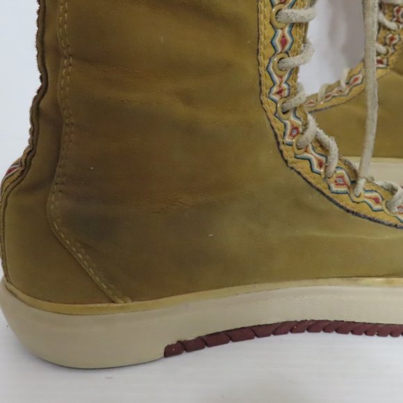 Womens RARE Nike Air Sabaku Japan Moc Toe High Top tribal fold over Sneaker sz 9 - Picture 12 of 14